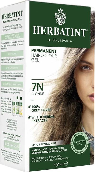 Produktbild Herbatint Permanente Haarfarbe Gel (7N Blond)