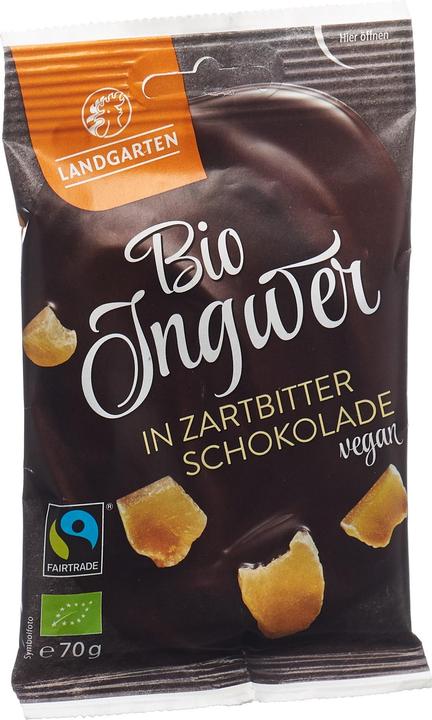 Landgarten Bio Ingwer in Zartbitter-Schokolade (70g) (70 g)