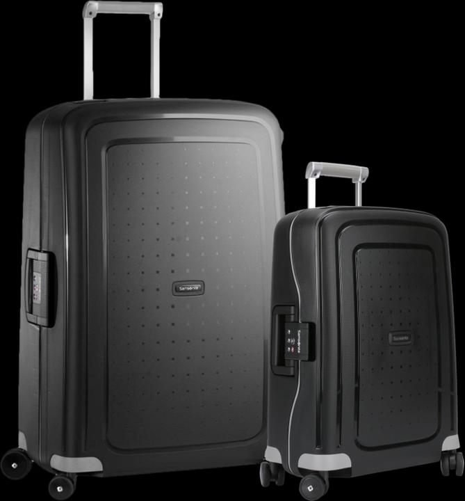 Actual product image Samsonite S'cure Spinner 55+75cm Black Kofferset (102 l)