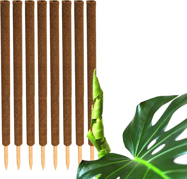Immagine prodotto BigDean 8er-Set Kokos-Pflanzstäbe (110 cm, 5 cm)