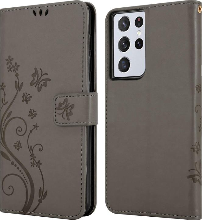 Actual product image Cadorabo Flower Book cover (Samsung Galaxy S21 Ultra)