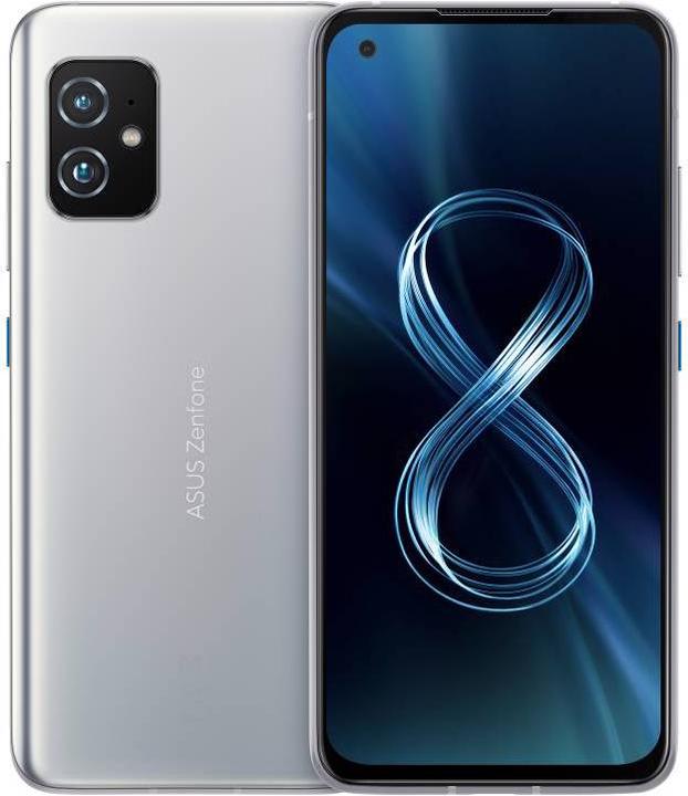 Actual product image ASUS Zenfone 8 (8GB) (256 GB, Horizon Silver, 5.92", Dual SIM, 64 Mpx, 5G)