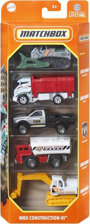Actual product image Matchbox Toy cars gift set 5 pieces Construction III