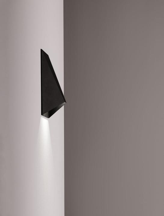 Actual product image Nova Luce BAZZ LED wall light black 3W warm white 16x5x16cm 9060940