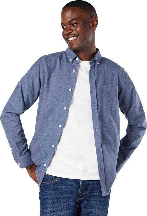 Actual product image Universal Textiles Mens Brushed Long-Sleeved Shirt (XL)