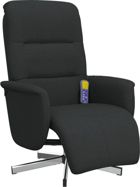 Produktbild VidaXL Massagesessel mit Fussteil Schwarz Stoff,Farbe