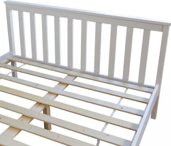 Immagine prodotto Homestyle4u Letto matrimoniale Letto in legno Letto futon (140 x 200 cm)