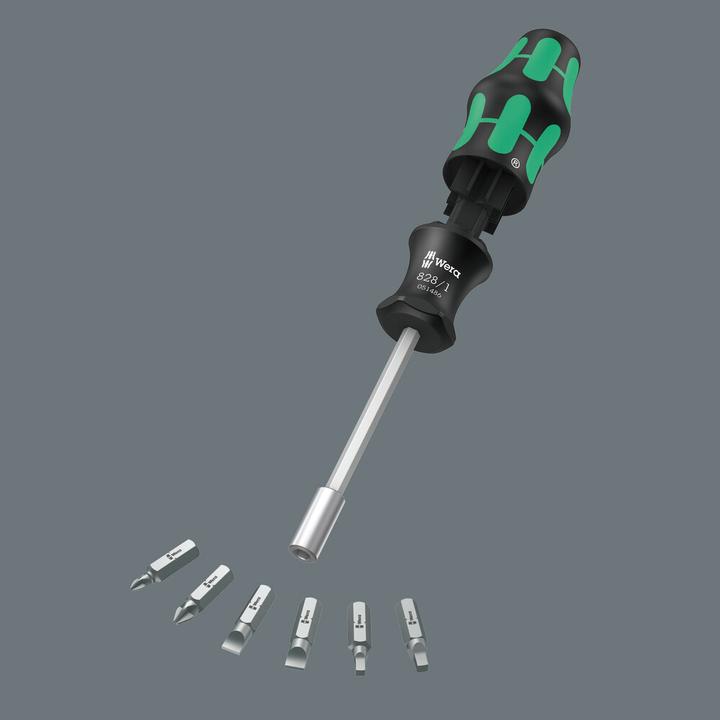 Image du produit Wera Kraftform Kompakt 27 Imperial Set 1 (1 x 1.2x6.5x25, PH1 x 25 mm, 1 x 2 x 25 mm, 1 x PH 2 x 25 mm, slot 1 x 5.5 x 25 mm)
