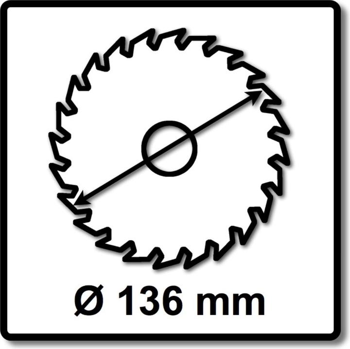 Actual product image Makita CCM13625E SPECIALIZED EFFICUT saw blade ( E-12120 ) 136 x 1,4 x 20 mm 25 teeth for wood