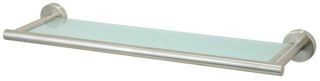 Image du produit Axentia Étagère murale en verre Naples, acier inoxydable, 54 cm