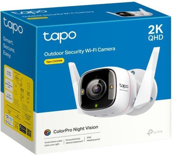 Produktbild TP-Link Tapo C325WB 4MP QHD Outdoor Kamera ColorPro MicroSD (2688 x 1520 Pixel)