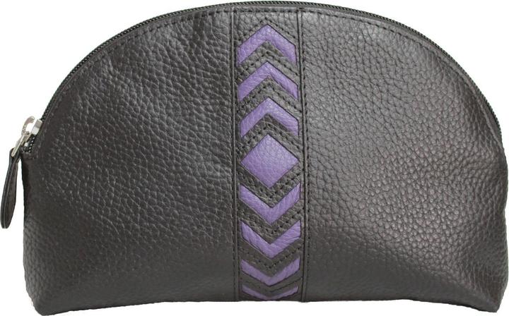 Image du produit Eastern Counties Leather Pochette à maquillage pour femme Becky avec détail en zigzag