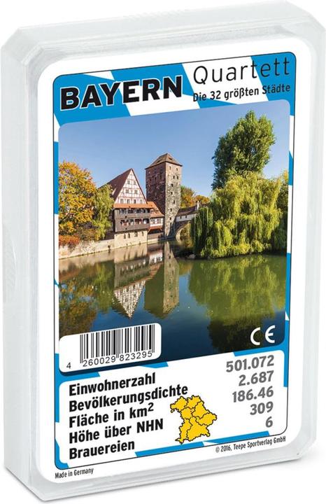 Productafbeelding ASS Altenburg 22182493 - Bayern-Quartett - kaartspel, voor 2-4 spelers, vanaf 4 jaar (DE uitgave) (Duits)