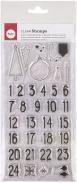 Produktbild Rayher Clear Stamps - Adventskalender Nordic, 1 Bogen
