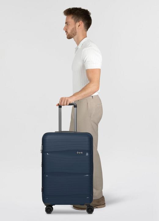 Image du produit D&N Travel Line 4300-Plus 4 roues trolley M 65 cm avec soufflet d'extension (58 l, M (50 - 90l))