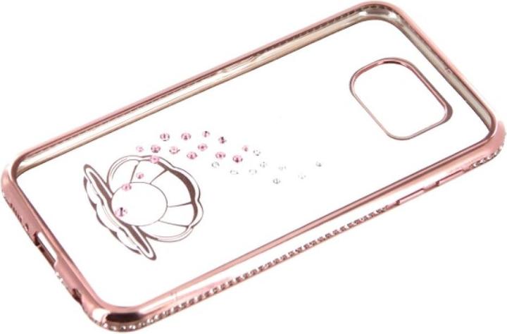 Actual product image OEM TPU Case Bling for Samsung S6 Seashell - rose gold (Samsung Galaxy S6)