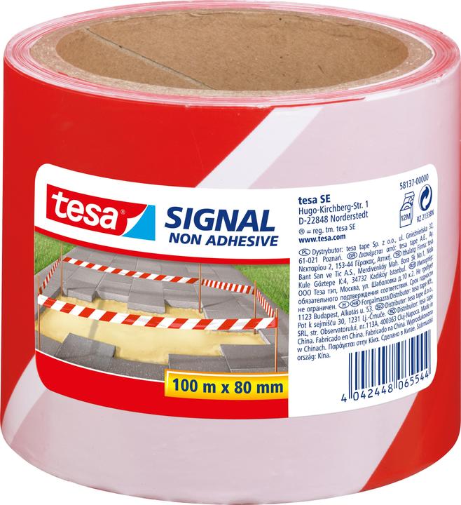 tesa Bande barrière de signalisation (80 mm)