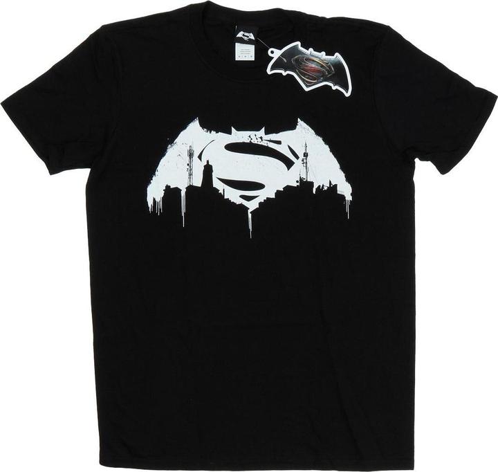 Batman v Superman Beaten Logo TShirt