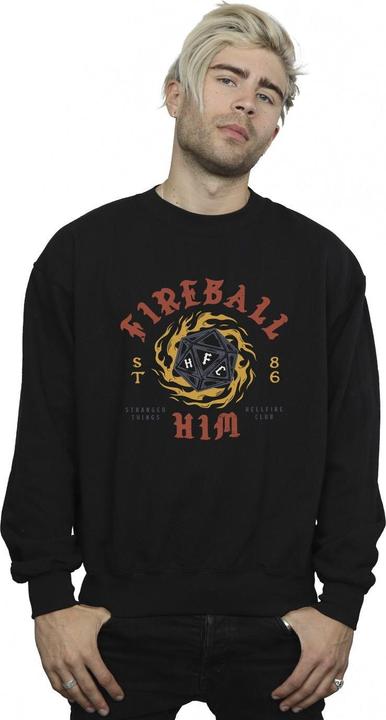 Actual product image Netflix Mens Stranger Things Fireball Dice 86 Sweatshirt (XL)