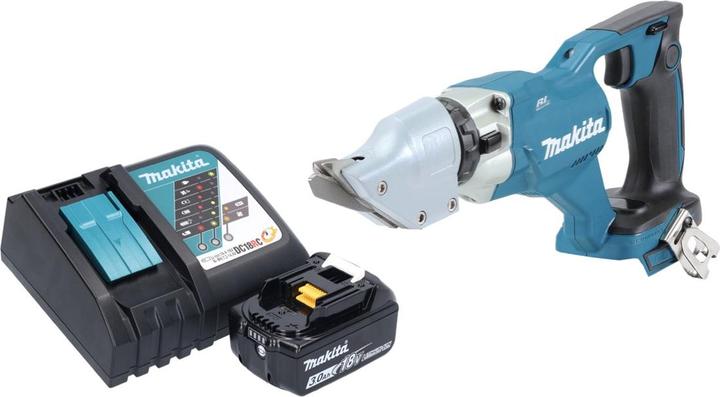Produktbild Makita DJS 200 RF1 Akku Blechschere 18 V 2,0 mm Brushless + 1x Akku 3,0 Ah + Ladegerät