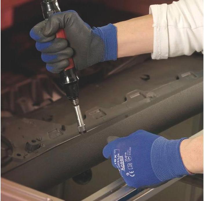 Image du produit Ansell Gants HyFlex® 11-618 taille 10 bleu/noir EN 388 EPI catégorie II (10)