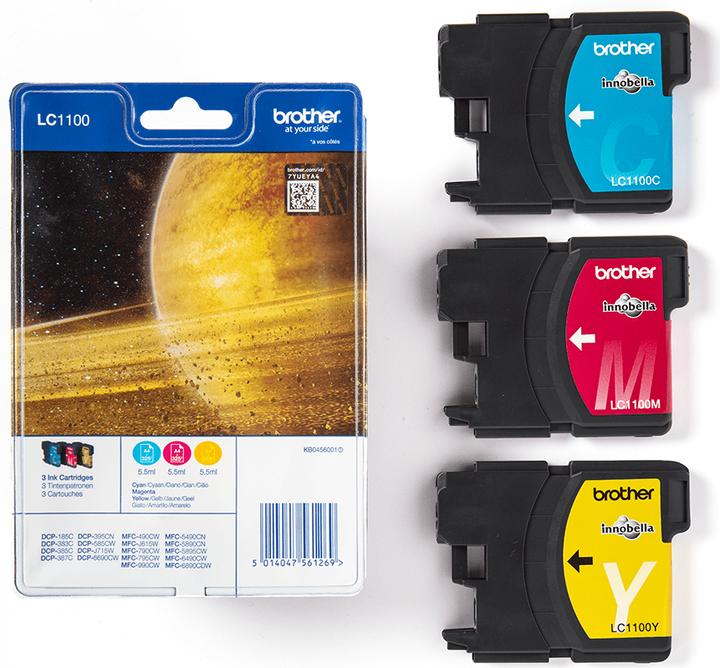 Immagine prodotto Brother LC1100 Pack Arcobaleno (M, Y, C)