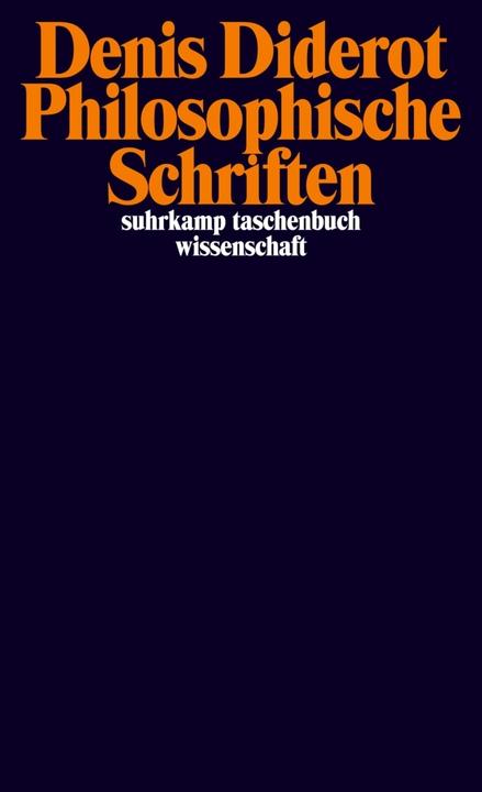 Produktbild Philosophische Schriften (Deutsch, Denis Diderot, 2013)