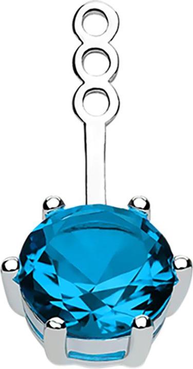 Immagine prodotto Star Piercing Orecchino Orecchino argento con cristallo acqua
