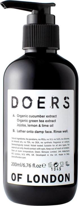 Image du produit Doers of London Nettoyant pour le visage (Chiffons de nettoyage, 200 ml)