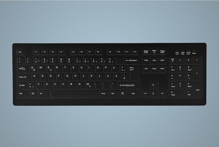 Produktbild Active Key AK-C8100F-UVS-B/GE- IP68 vollversiegelt - schwarz (schwarze Membran) - deutsch (DE, Kabelgebunden)