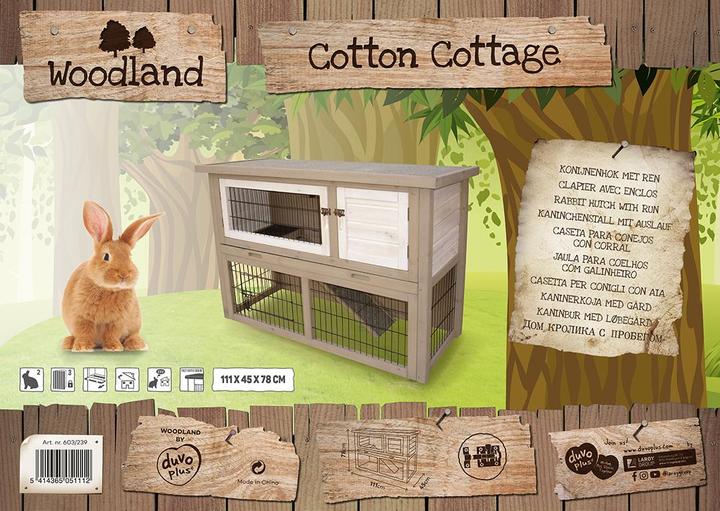 Actual product image EBI Duvo+ Woodland chicken/rabbit hutch Combi