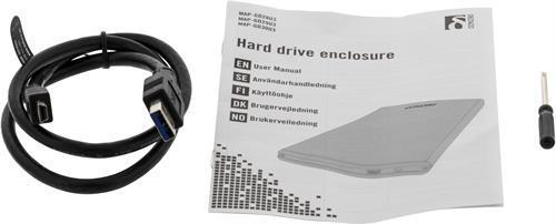 Immagine prodotto Deltaco MAP-GD28U3 - Alloggiamento HDD - 2,5 pollici - Serial ATA III - Connettività USB - Debole (2.5")