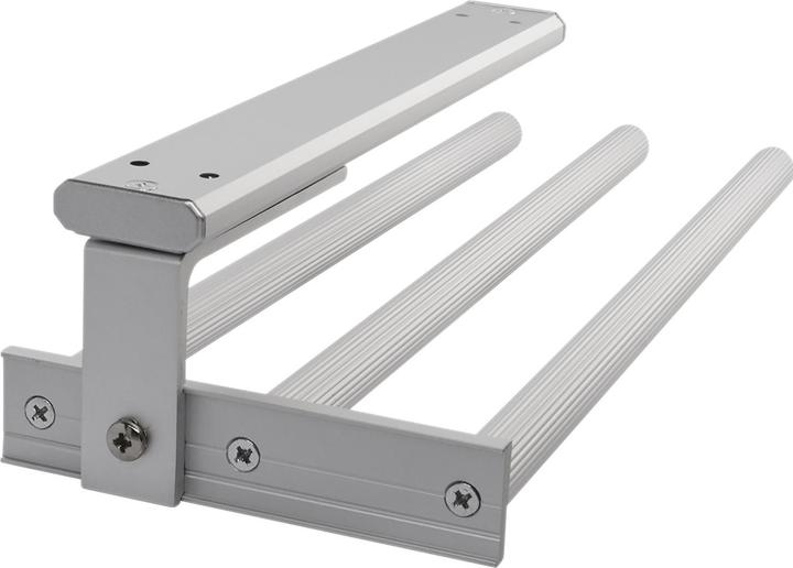 Actual product image Grimme Tea towel pull-out Pluto 3-arm 444 mm aluminium silver matt