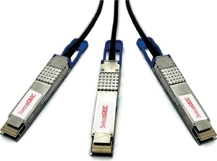 Image du produit SwissGBIC DAC Breakout 200Gb Passive 3m C-Q200-2Q100-3M