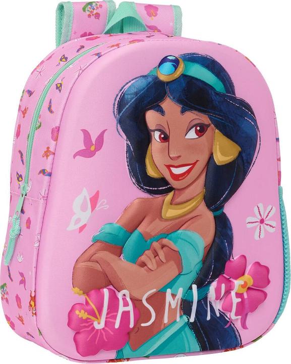 Disney Princess Children's backpack 3D Jasmine Pink 27 x 33 x 10 cm