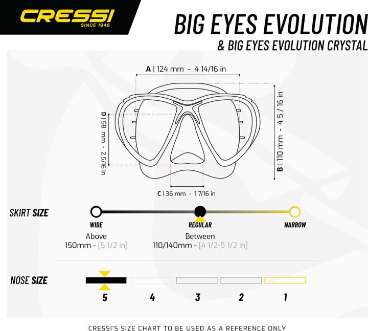 Immagine prodotto Cressi Big Eyes Evolution Crystal
