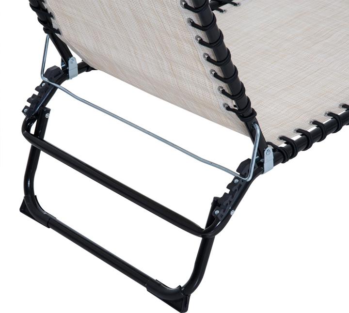 Immagine prodotto Outsunny Lettino pieghevole con funzione di ripiegamento (197 cm)