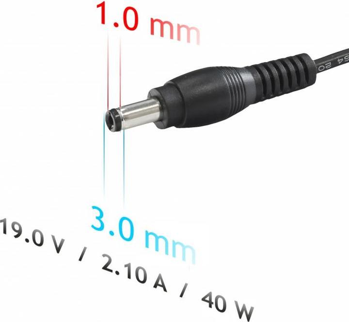 Produktbild Akyga AK-ND-22 - Notebook - Indoor - 100-250 V - 55 +/- 5 Hz - 40 W - 19 V (40 W)