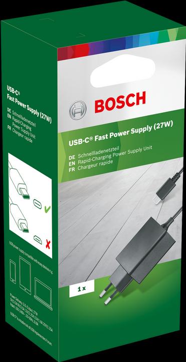 Produktbild Bosch Home & Garden USB-C® Fast Power Supply (27 W)