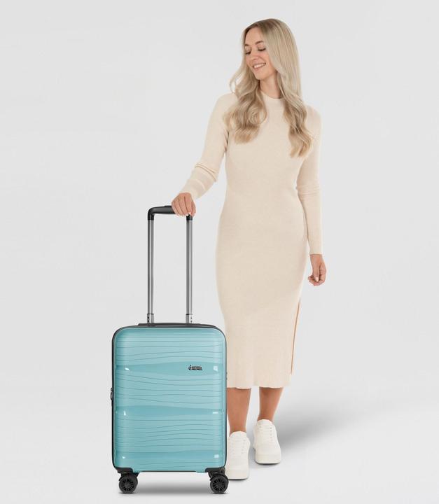 Actual product image D&N Travel Line 4300-Plus 4-wheel cabin trolley S 55 cm with stretch fold (37 l, Hand luggage (up to 50 litres))