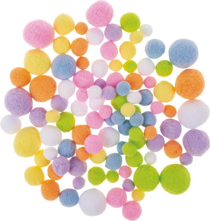 Actual product image Playbox Pompoms pastel - 100 pieces