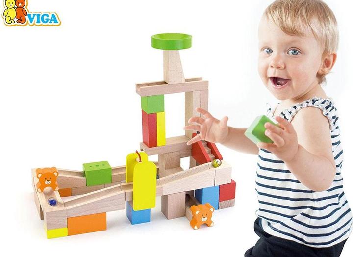 Image du produit Viga Toys Piste de billes en bois