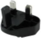 Actual product image Zebra Uk Adapter Clip For Power (BS 1363)