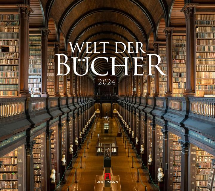 Produktbild Welt der Bücher - Bibliotheken-Kalender 2024 (Deutsch)