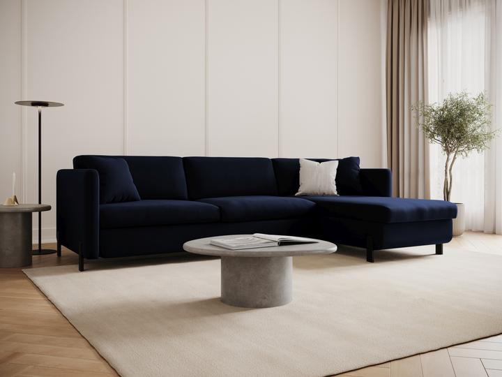 Image du produit Micadoni Canapé D'Angle Velours Droit Convertible, "Gloria", 5 Places, 280x170x80Fabriqué en Europe (Canapé d'angle)