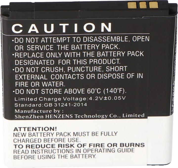Actual product image AccuCell Battery for PHICOMM C230, C230V, C230W, Clue, i300, i360, i600, i600w, i700V, i700w, K528