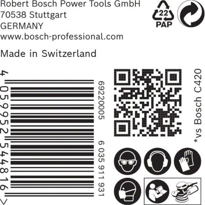 Produktbild Bosch Professional Zubehör EXPERT C470 Schleifpapier Mehrloch für Exzenterschleifer, 150 mm, G 240, 50-tlg. (240)