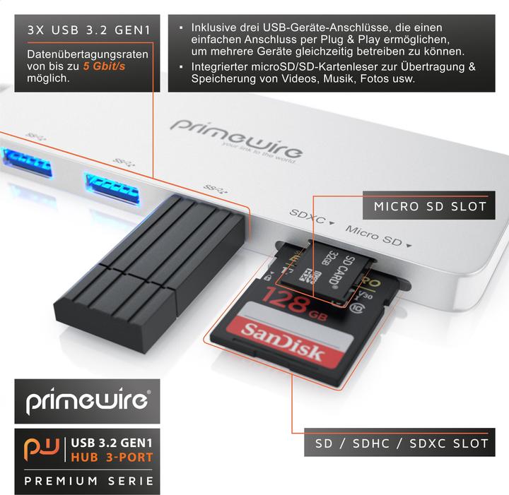 Produktbild Primewire 302588 (USB-A, 5 Ports)