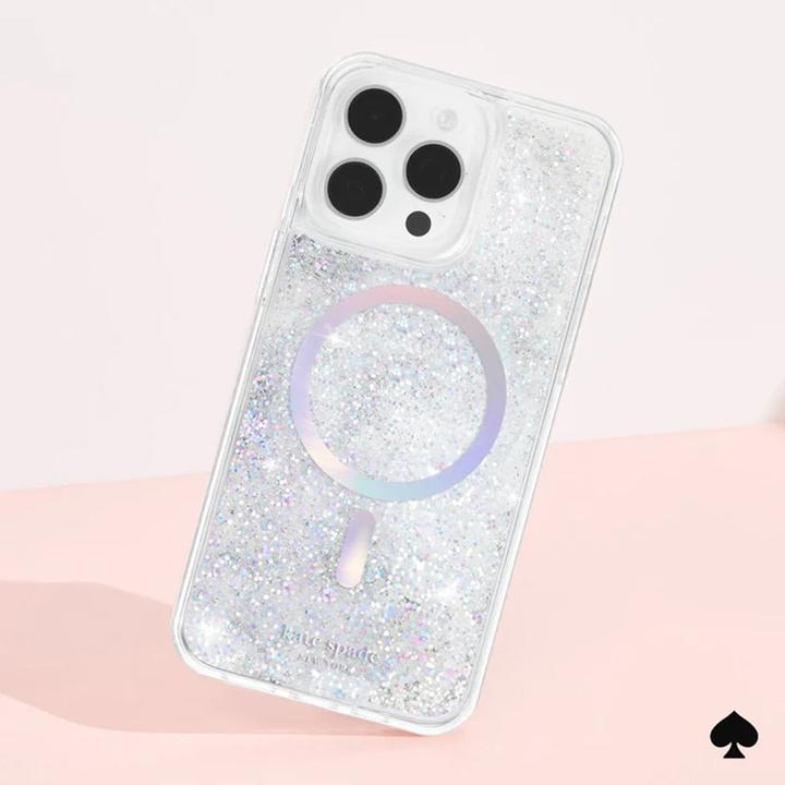 Actual product image Kate Spade Liquid Glitter MagSafe - Case iPhone 15 Pro Max (Opal Iridescent) (Apple iPhone 15 Pro Max)