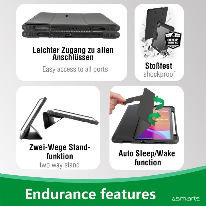 Immagine prodotto 4smarts Folio Case Endurance (iPad 2021 (9a generazione), iPad 2019 (7° gene), iPad 2020 (8. Gen))